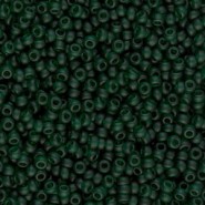 Miyuki seed beads 11/0 - Matted transparent dark emerald 11-156F
